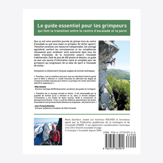 Transition - Guide d'escalade de rocher